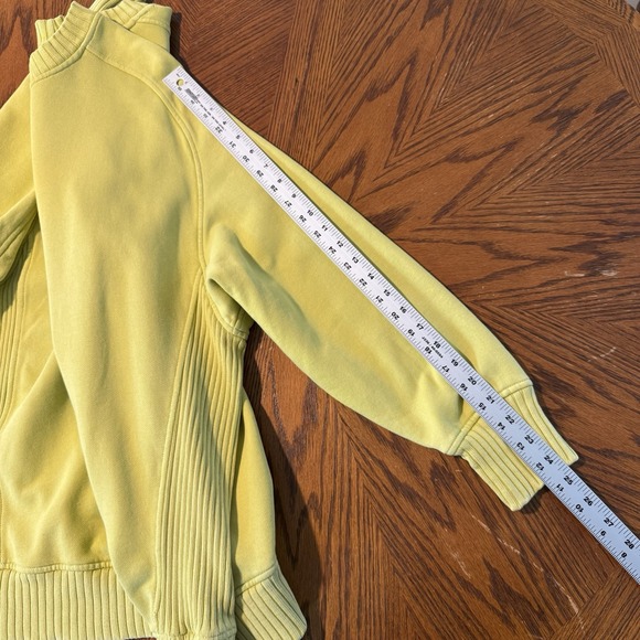 Arie Down To Earth Lemongrass Chartreuse Oversized Crewneck Sweatshirt Medium - Picture 7 of 7